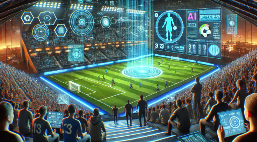 Profissionais de clube utilizando tecnologia esportiva para integrar dados e melhorar a gestão