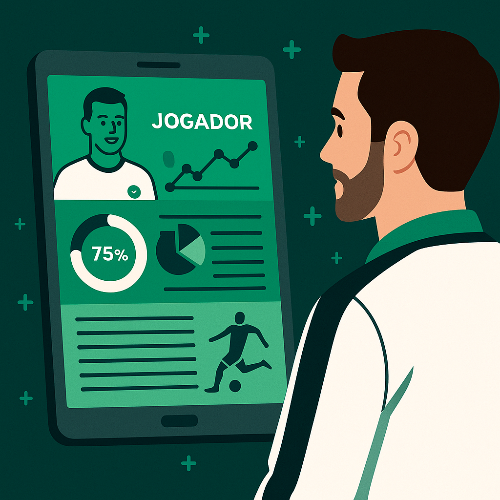 acompanhamento individual do atleta com dados integrados de desempenho e histórico