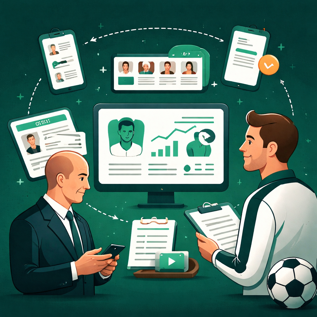 gestão de empresários no futebol com histórico centralizado e informações organizadas