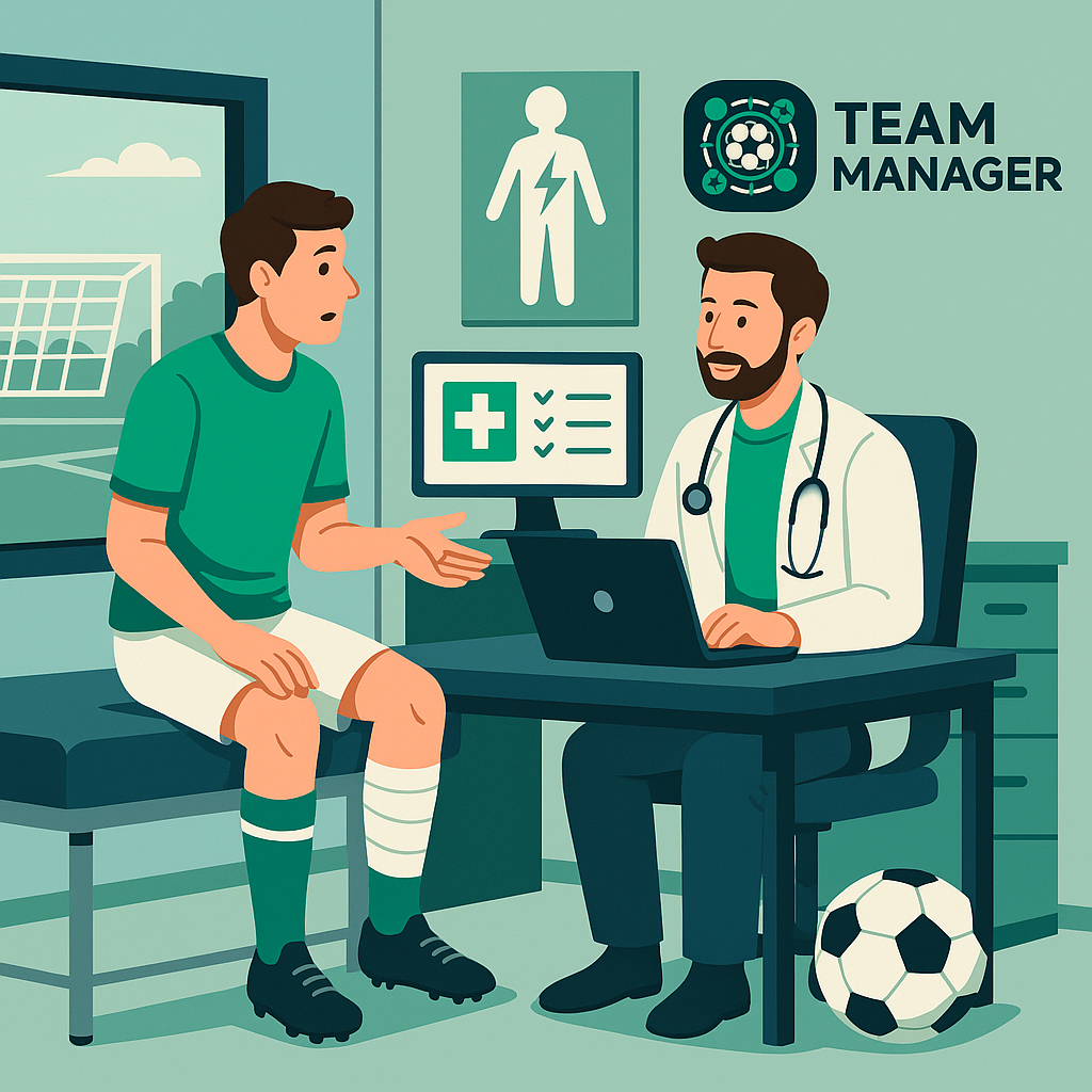 prevenção de lesões com controle diário integrado entre DM e comissão técnica