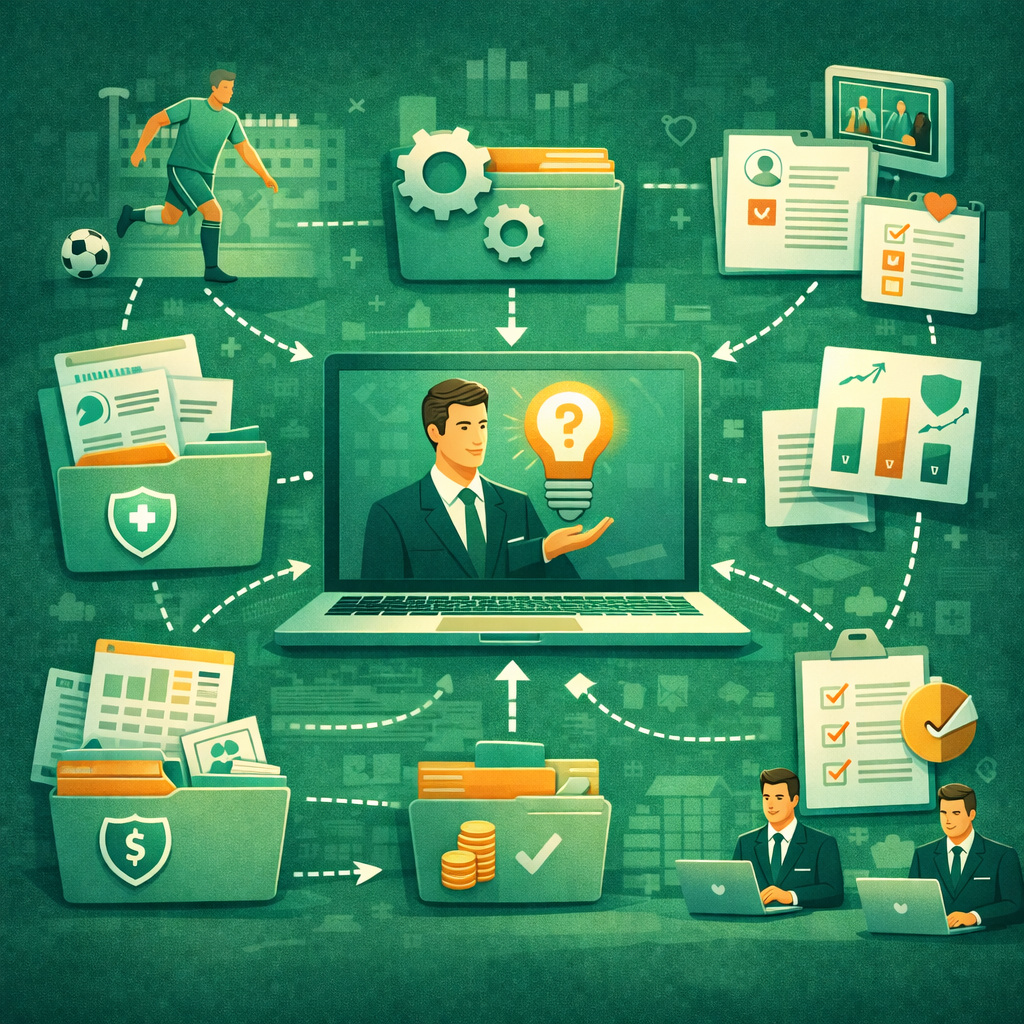 gestão de dados esportivos com informações integradas e apoio à decisão