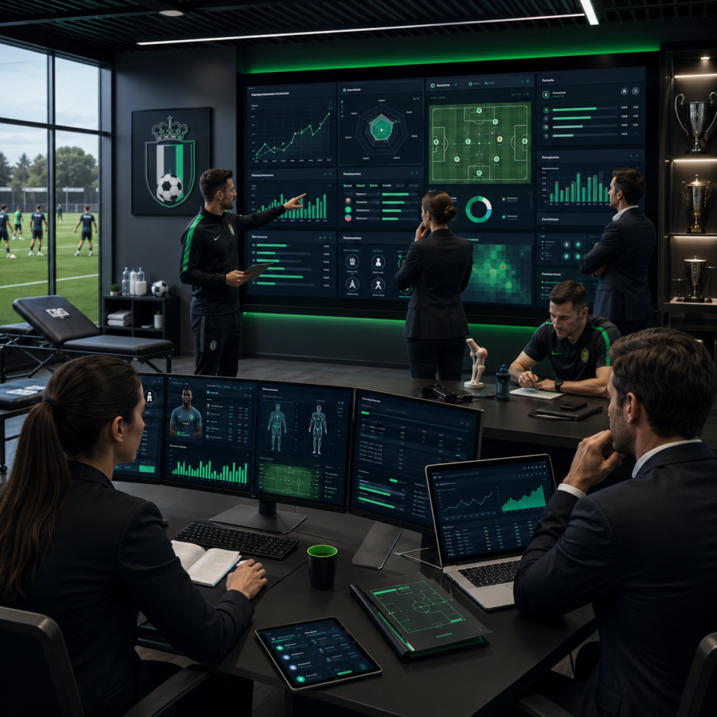 Gestão esportiva profissional com clube organizado usando dados e processos para melhorar resultados