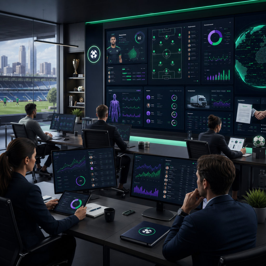 Gestão esportiva e tecnologia mostrando o futuro da operação dos clubes