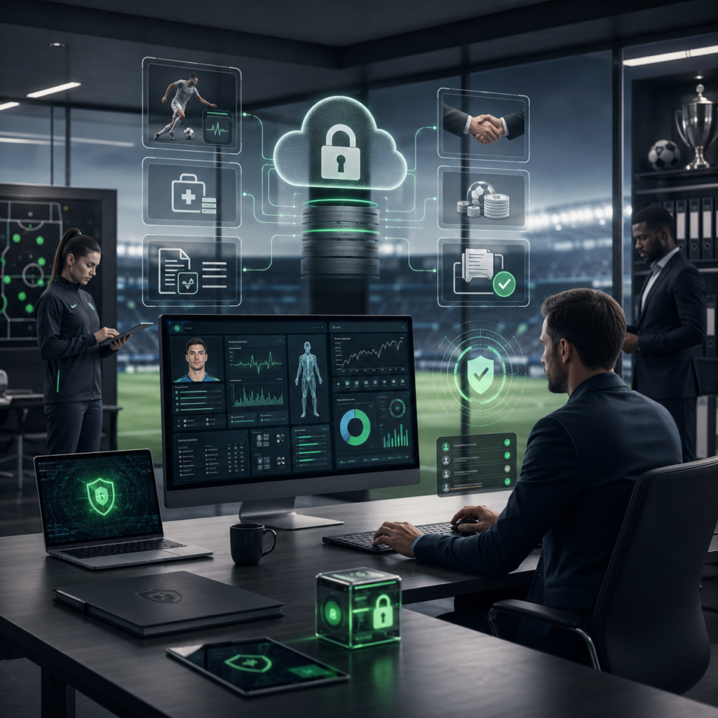 Segurança de dados em software de gestão esportiva para clubes