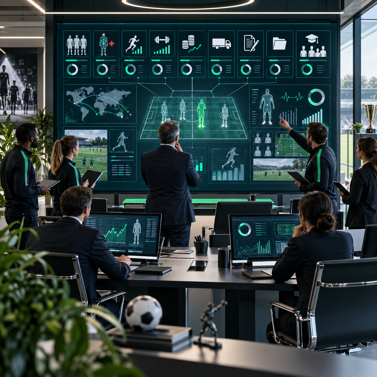 Dashboards esportivos para acompanhar indicadores do clube em tempo real